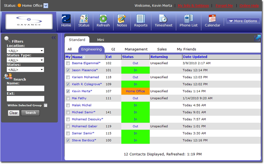 MAin Screen
