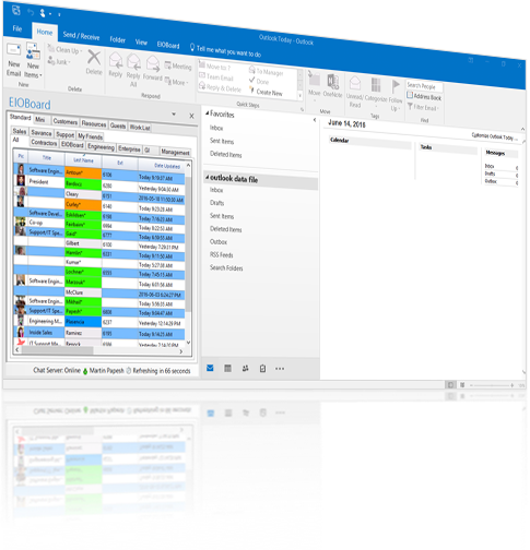 EIOBoard Outlook Interface