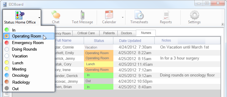 Emergency Room Patient Tracking Board Emergency Room Patient Tracking Board