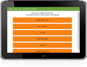 Roll-Call Summary | Emergency Mustering