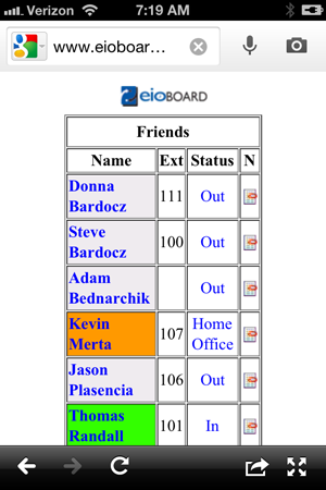Mobile Inteface Full Screenshot