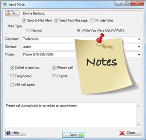 Electronic Notes for the Status Board