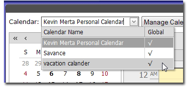 Manage Multiple Calendars
