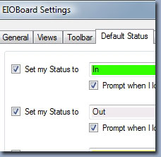 EIOBoard In Out Board Default Status Setting