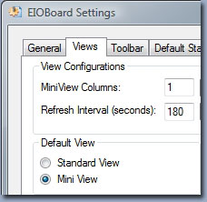 EIOBoard In Out Board View Settings