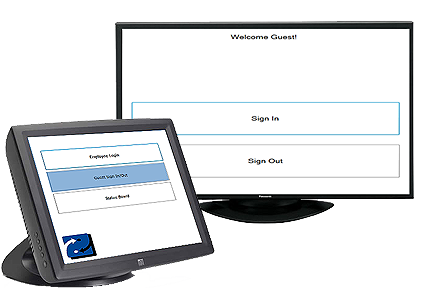 EIOBoard In Out Board Guest Login Kiosk Screen!
