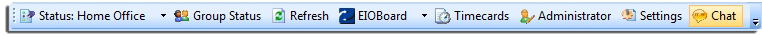 EIOBoard In Out Board Outlook Chat Ribbon Buttton