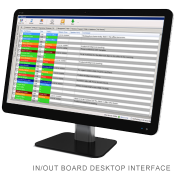 Desktop Interface for In/Out Status Board