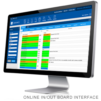 Online In Out Status Board