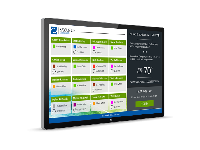 42in Touch Screen Kiosk for Visitor Management & Staff Tracking