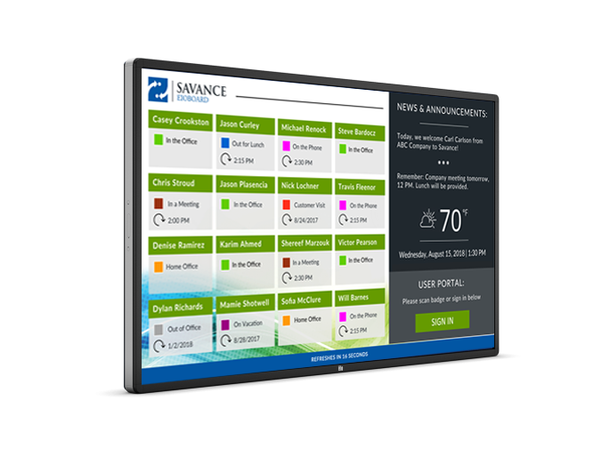 70in Touch Screen Kiosk for Visitor Management & Staff Tracking