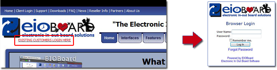 EIOBoard Login