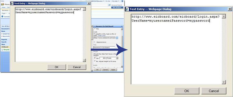 Web Part configure