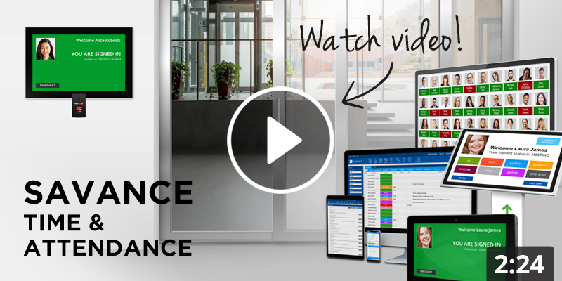 Savance Time & Attendance Overview Video