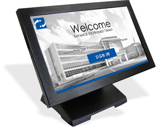 10in Visitor Management Display with Desktop Stand