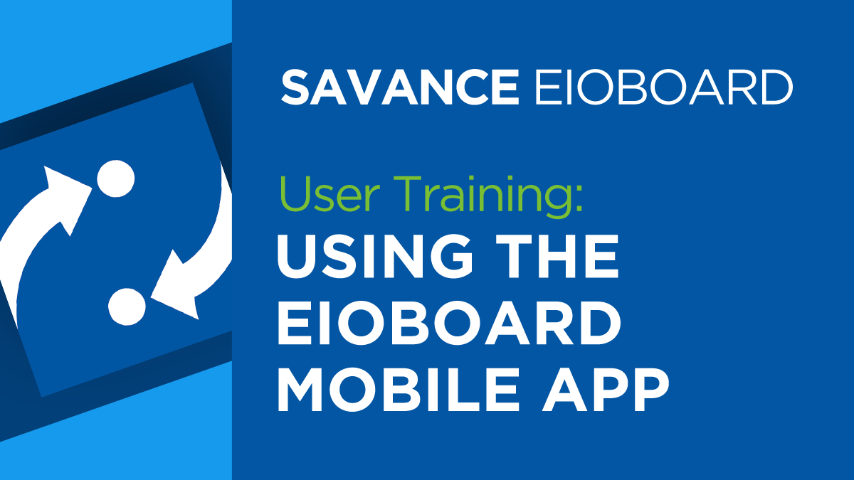 Using the EIOBoard Mobile App